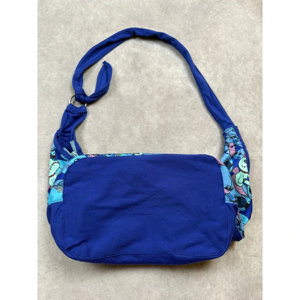 Disney Loungefly Lilo and Stitch Scrump Hobo Shoulder Bag Blue Summer Fun Trip